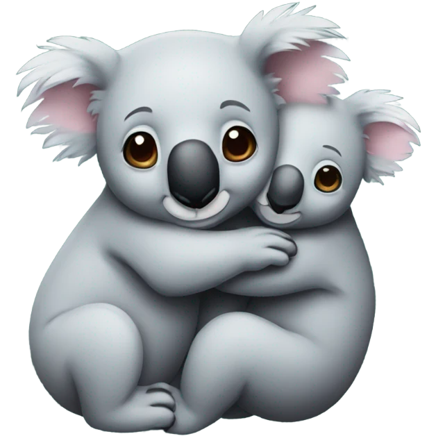 koalas hugging  emoji