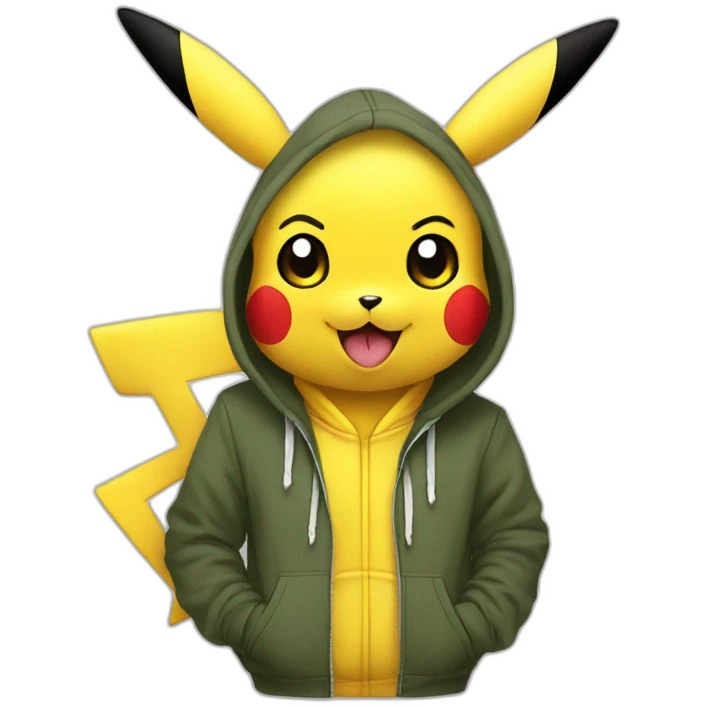 Pikachu-hoodie emoji