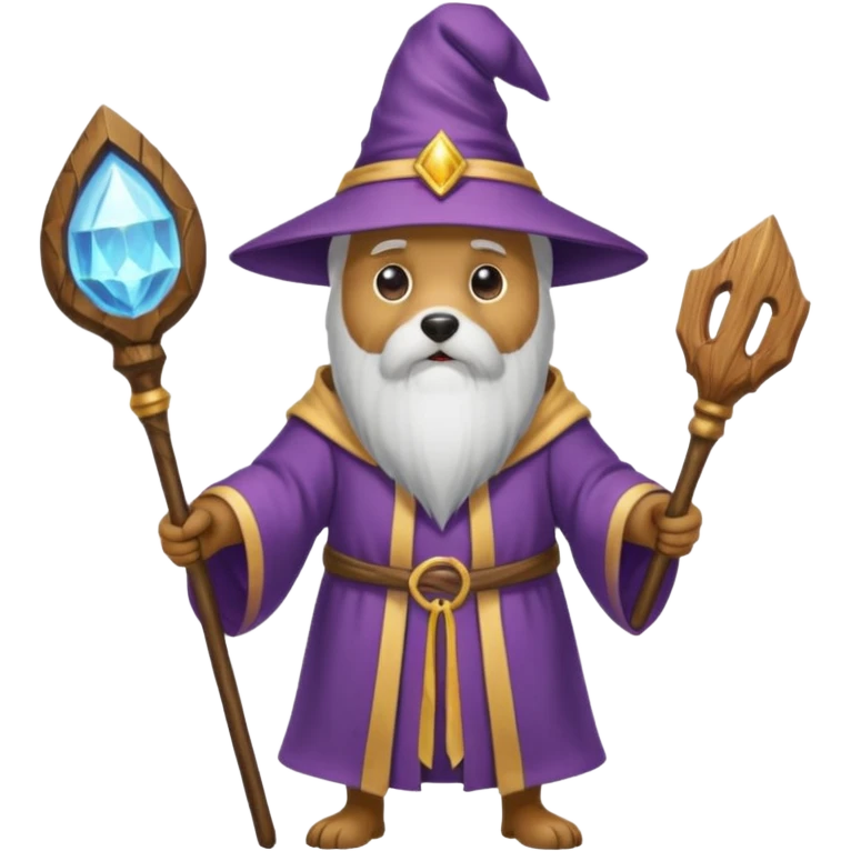 Dog wizard emoji