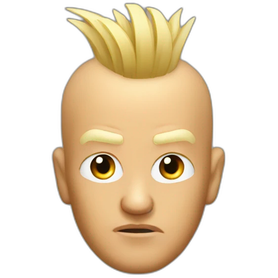 Trump head mohawk emoji
