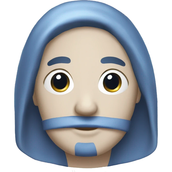 Lazo color azul emoji