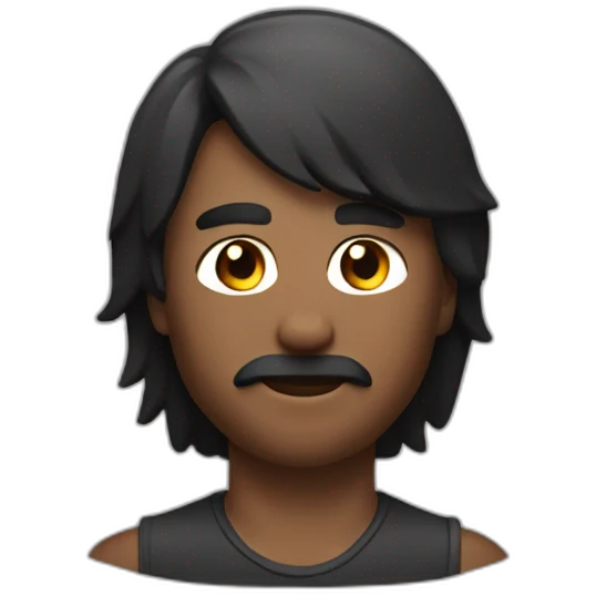 Homme noir musclé emoji