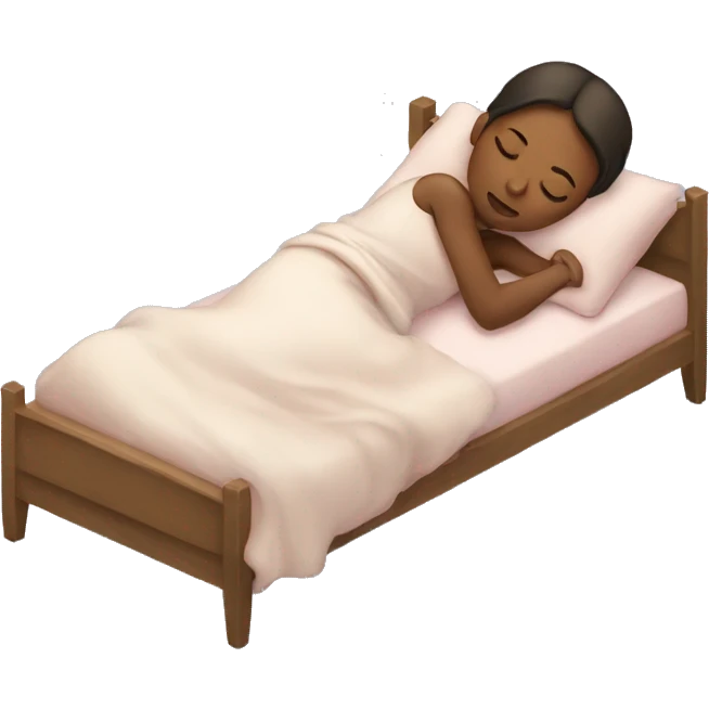 A sleeping girl emoji