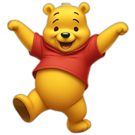 A pooh dancing  emoji