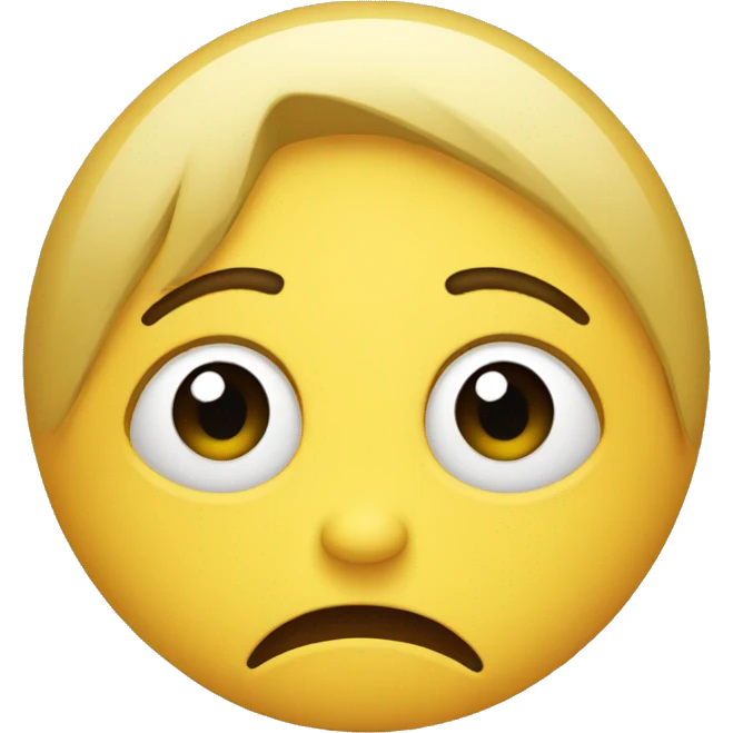 Sad face emoji