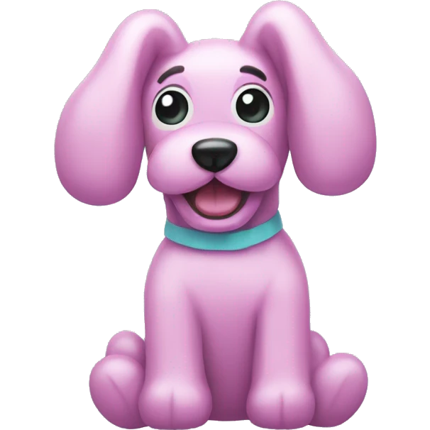 Pastel balloon dog emoji