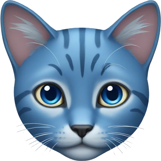 Blue cat emoji