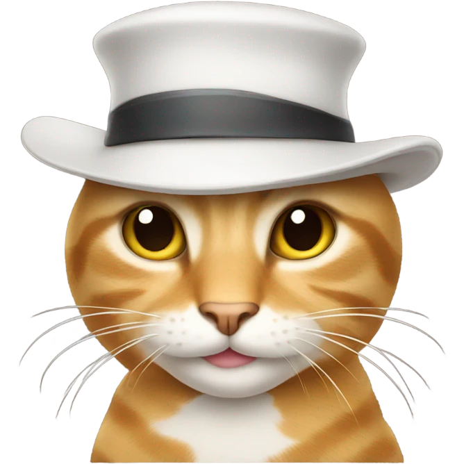 Cat with hat emoji