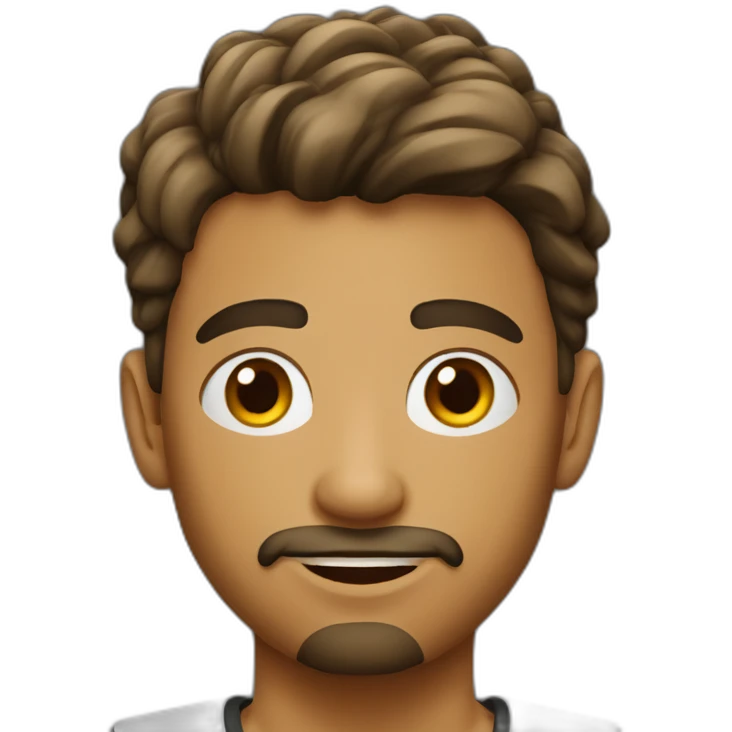 spanish 18 years old boy with goatee  emoji