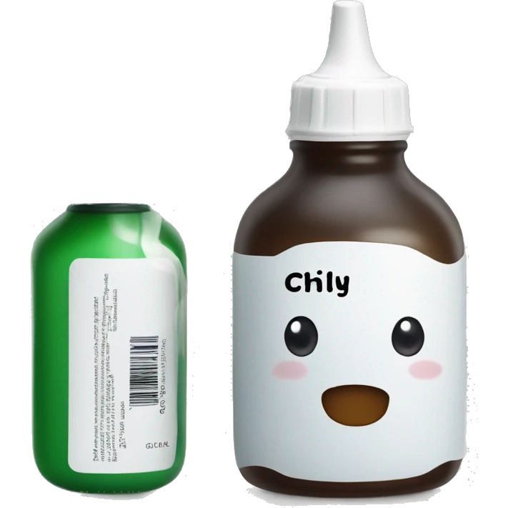 gel bottle with label that says "chilly" emoji