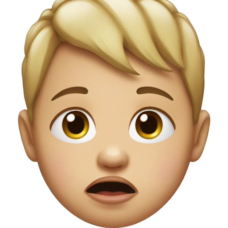 Crying baby emoji
