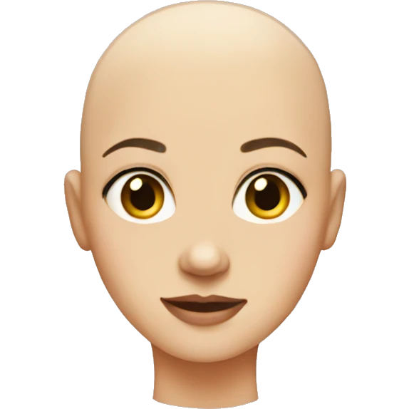 bald girl emoji