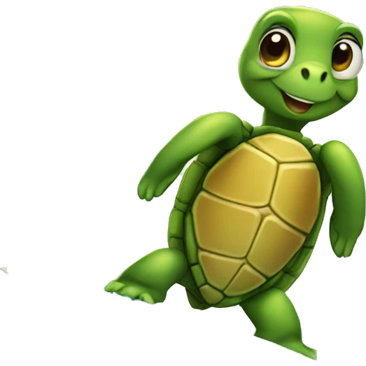 turtle on a surfboard emoji