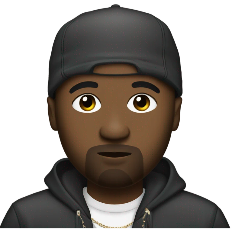 Rapper Kayne West emoji