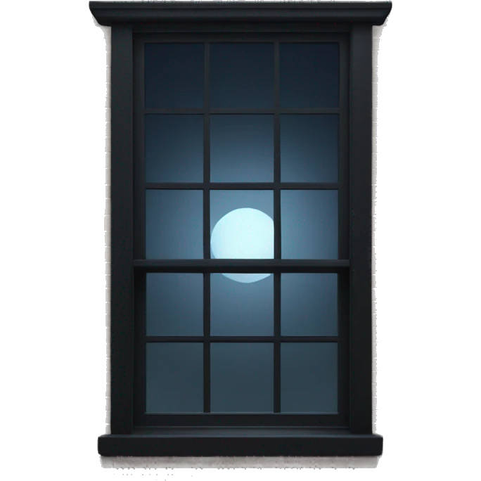 Black night window emoji