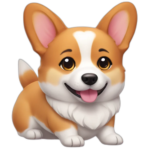kawaii corgi emoji