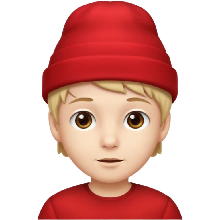 red hat and red dress boy emoji