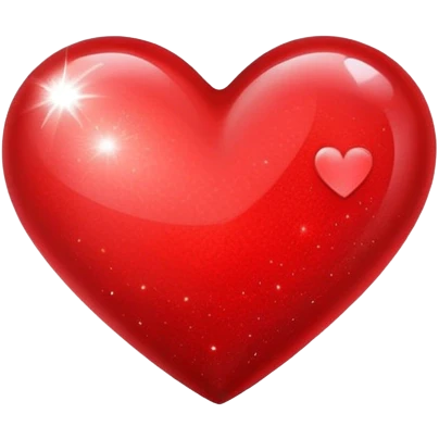 a special red heart with sparkles  emoji