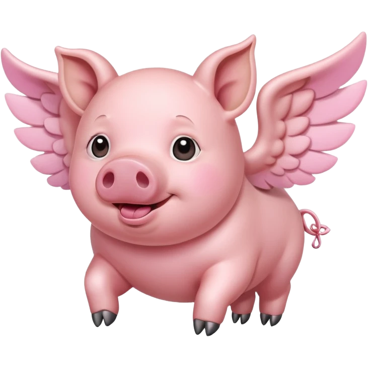 Flying pig  emoji