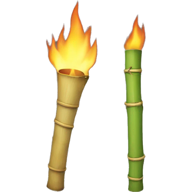 Bamboo garden torch  emoji