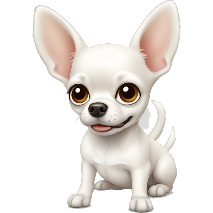 Dog white chihuahua emoji