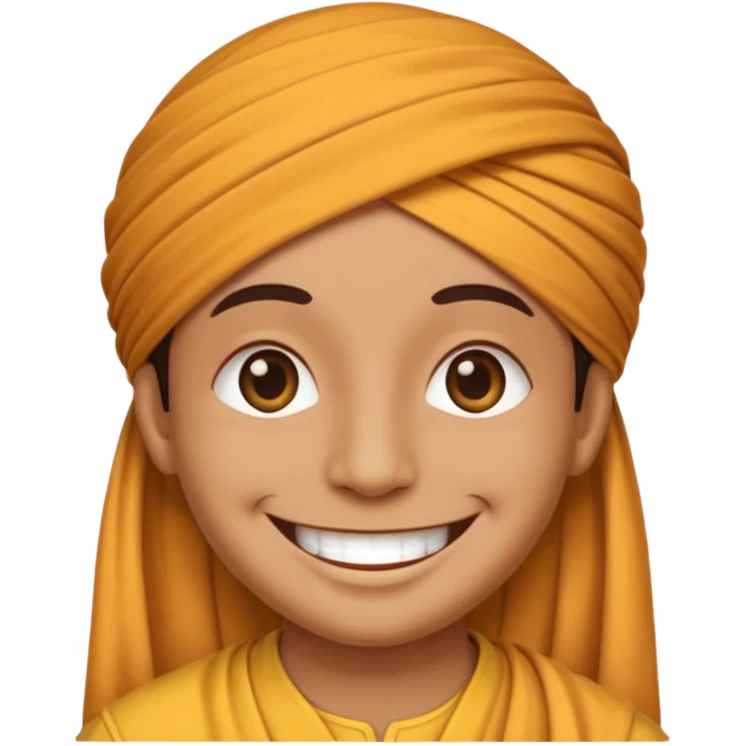 Smiley wearing malay dastar emoji