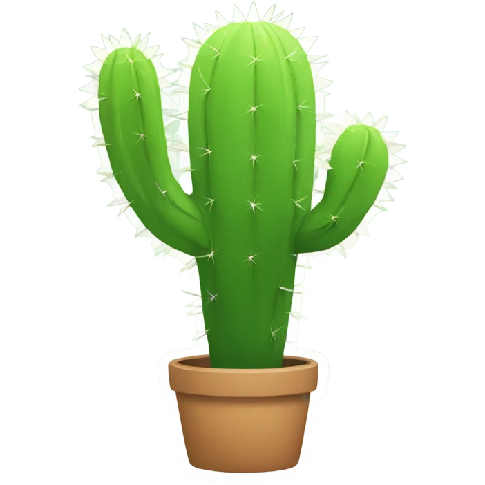 Rainbow cactus emoji