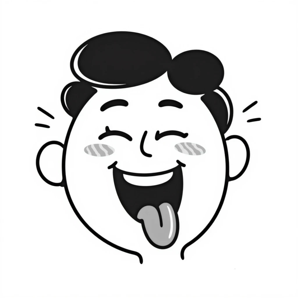 face with an exaggerated, over-the-top orgasmic expression, tongue out, eyes rolled back, flushed cheeks emoji
