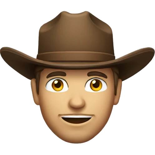 Caucasian cowboy  emoji