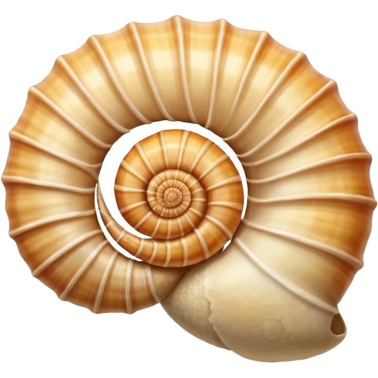 Light beige Sea shell emoji