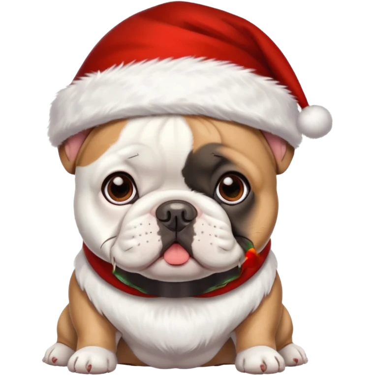 chrstimas French bulldog emoji