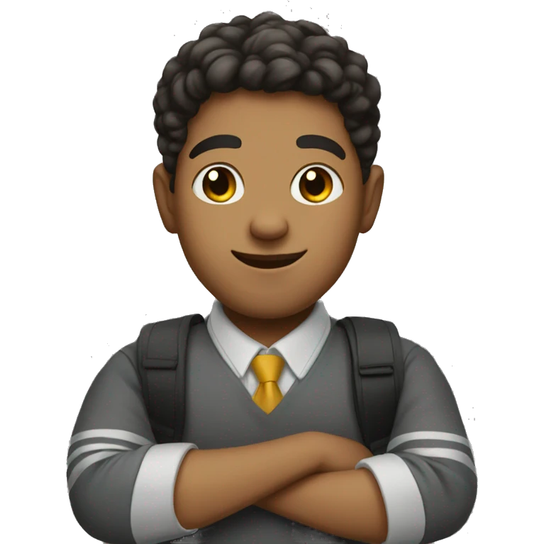 schoolboy who loves art emoji
