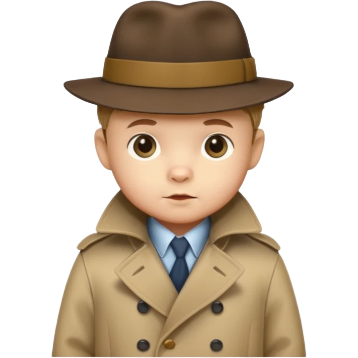 bear baby detective emoji