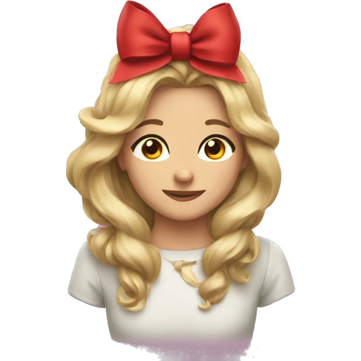 A bow for christmas emoji