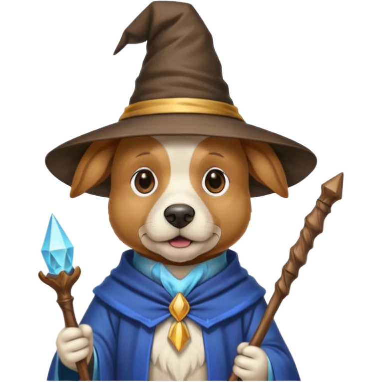 Dog wizard emoji