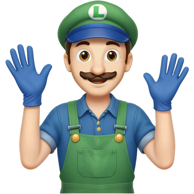 Luigi from Mario Bros emoji