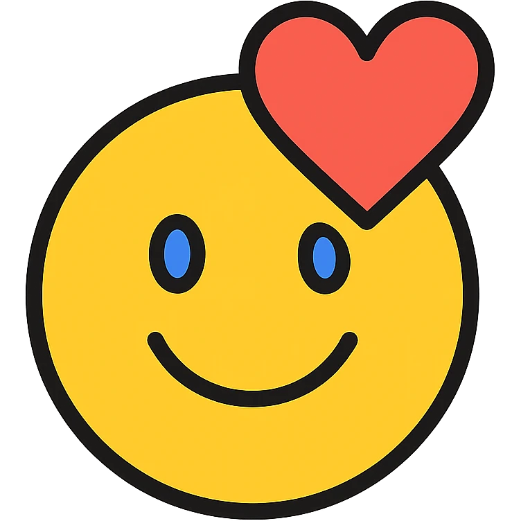 simple and easily recognizable emoji based on fantrie.com logo, incorporating brand colors and atmosphere, clean design emoji