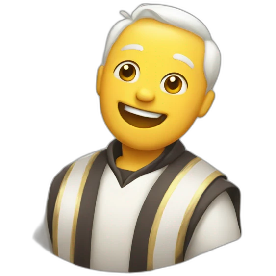 happy mass emoji