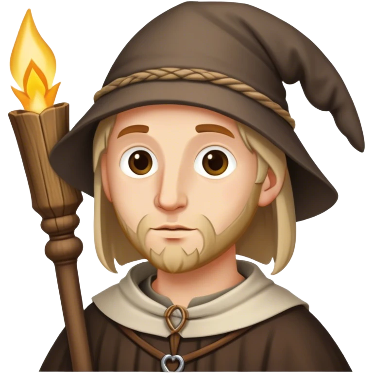 medieval pilgrim with vernicle emoji