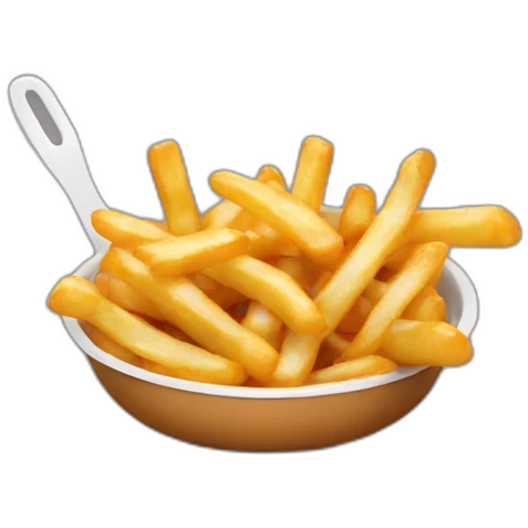 poutine qui mange des frite emoji