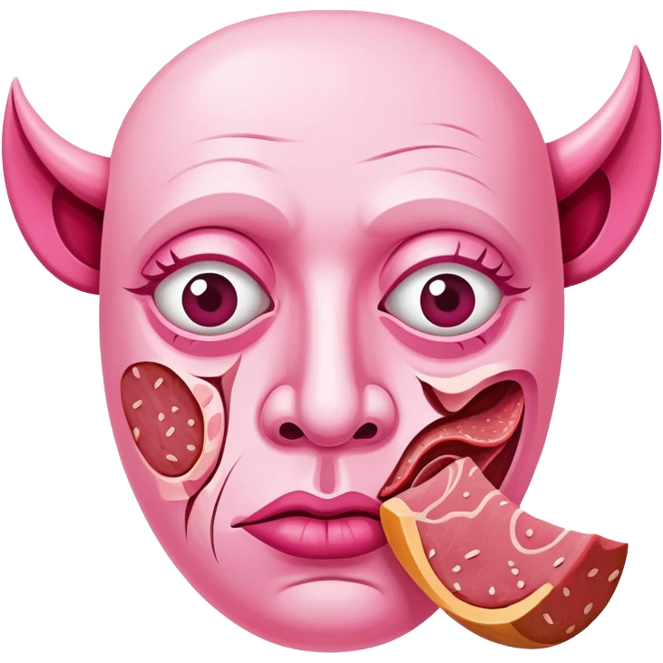 picasso abstract art SPAM MEAT face painting emoji