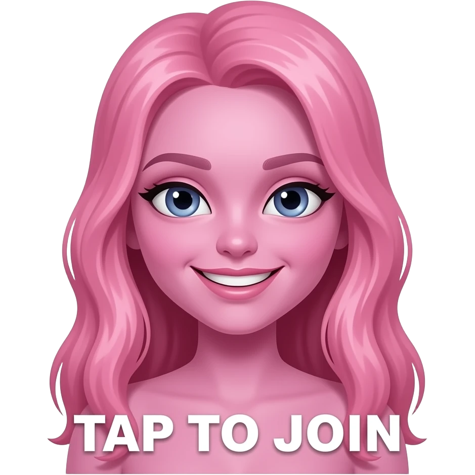 i want an emojis for my super fan club in tiktok my theme is beautiful alien with ladies hair theme in pink color saying TAP TO JOIN emoji