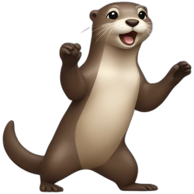 Otter dancing emoji