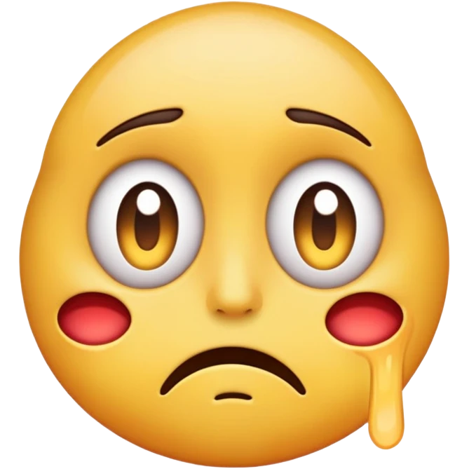 Over exaggerated dying emoji emoji