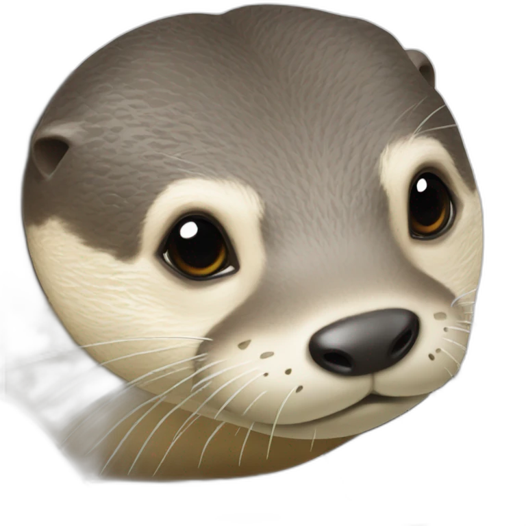 Loutre sur tortue emoji