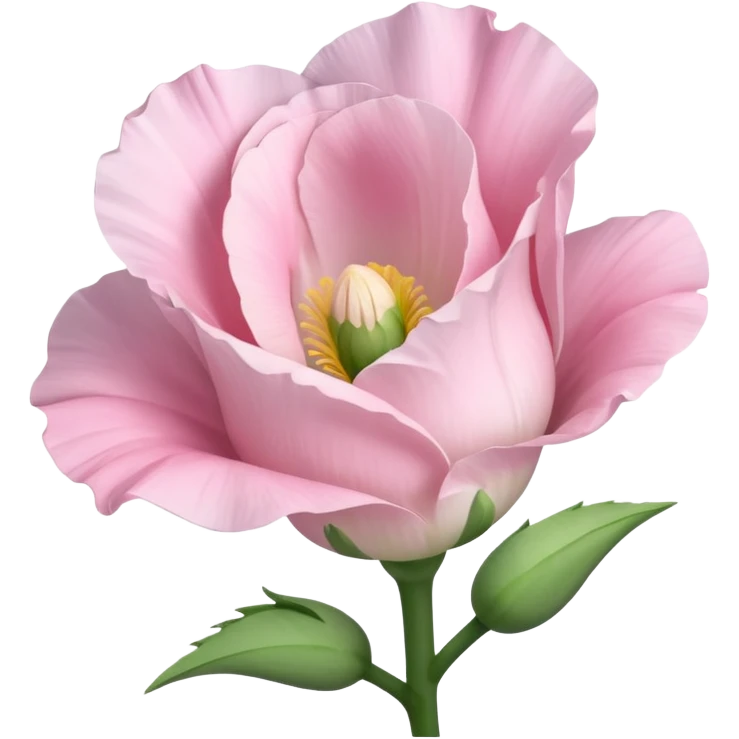 a Beautiful light pink flower Eustoma emoji
