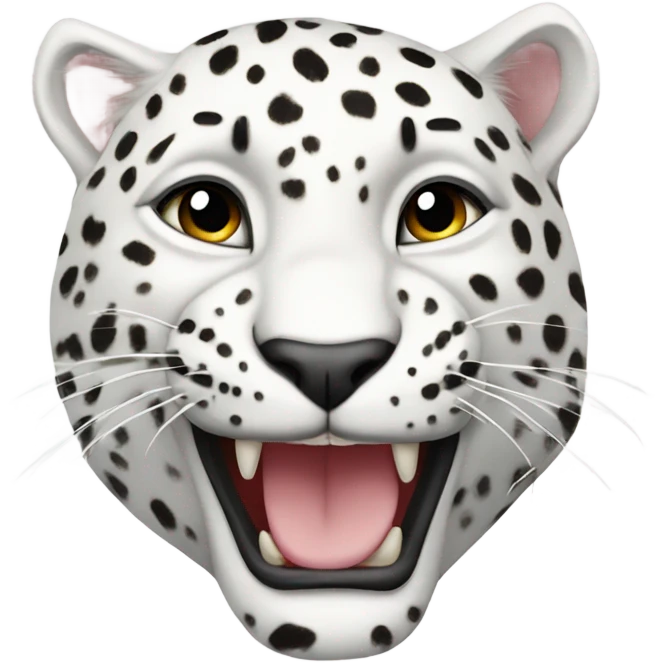 White Leopard  with designer brands on emoji