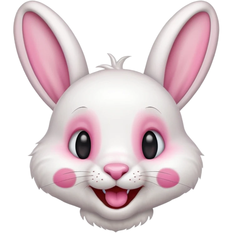 Laughing bunny emoji