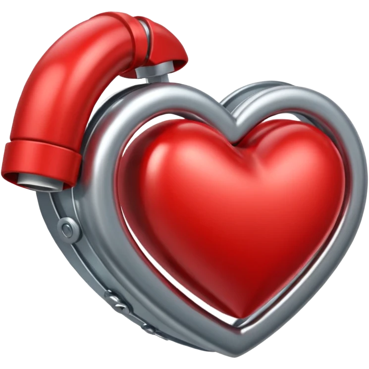 heart with pressure cuff emoji