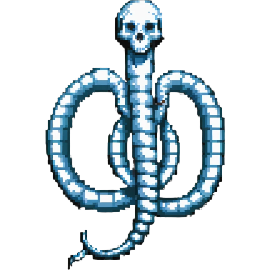 skeleton snake emoji